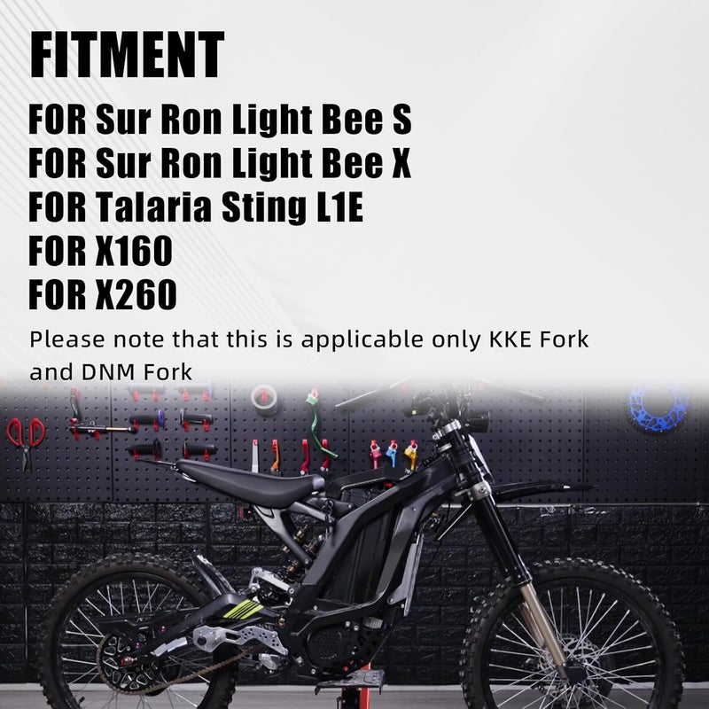 BAOUFF M16x1.5 Front Fork Axle Nut for Surron,Front Wheel Axle Nuts Screws for Dirt Bike Sur Ron Light Bee S/Light Bee X/Talaria Sting L1E/X160/X260 - Black - Image 2